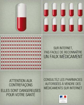 vente en ligne de medicament, campagne d'information du ministère de la santé